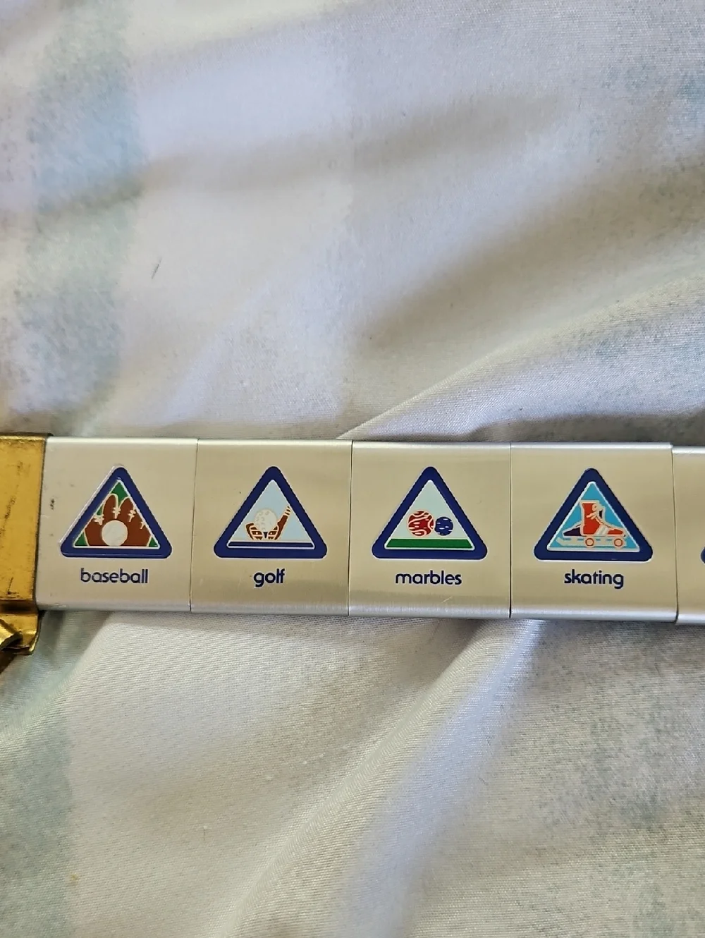 Vintage Cub Scouts USA Belt & Buckle With Loop Slide Badges 27